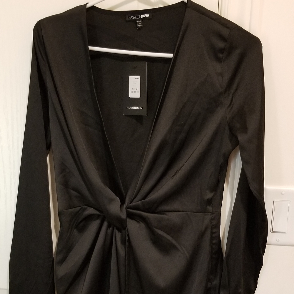 Satin Dress & Satin Dress with Lace